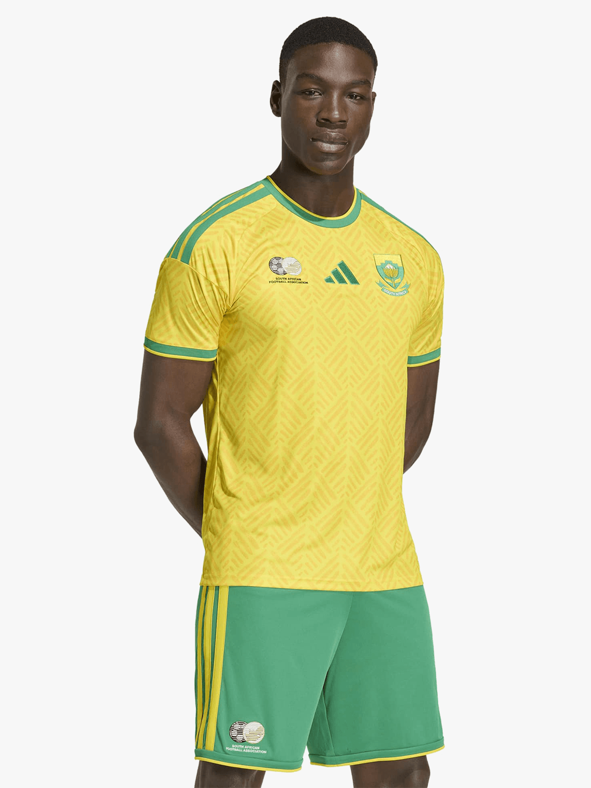 Adidas Men's South Africa Bafana Home World Cup 26 Yellow/Green Stadium Jersey