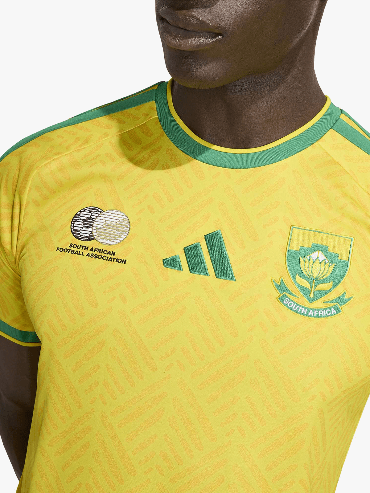 Adidas Men's South Africa Bafana Home World Cup 26 Yellow/Green Stadium Jersey