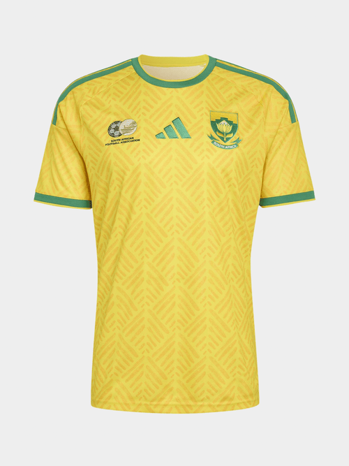 Adidas Men's South Africa Bafana Home World Cup 26 Yellow/Green Stadium Jersey
