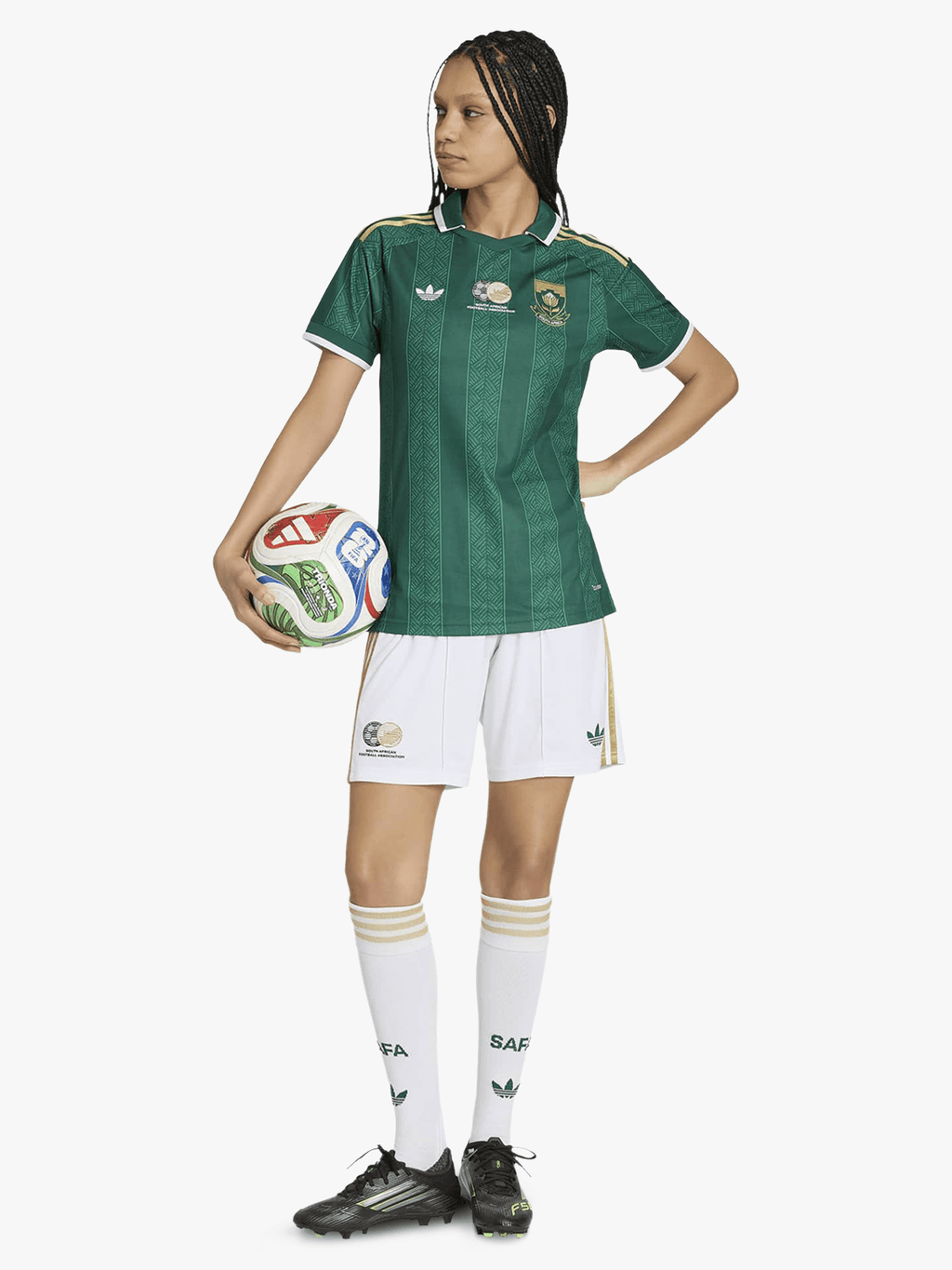 Adidas Women's South Africa Banyana Away World Cup 26 Green Stadium Jersey
