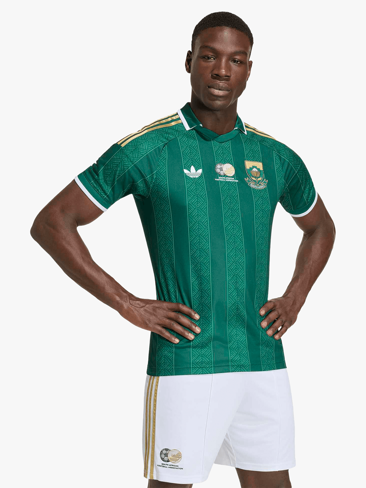 Adidas Men's South Africa Bafana Away World Cup 26 Green Stadium Jersey