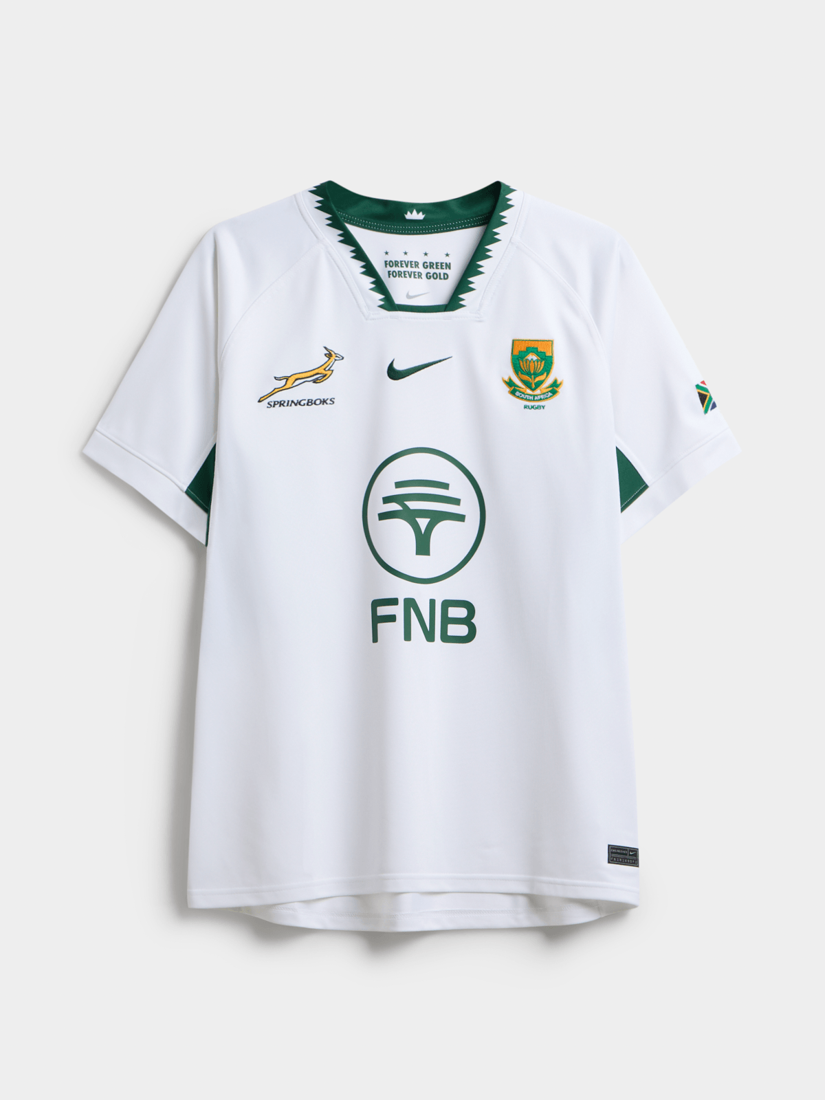 Nike Men's Springboks Away 25/26 White/Green Stadium Jersey