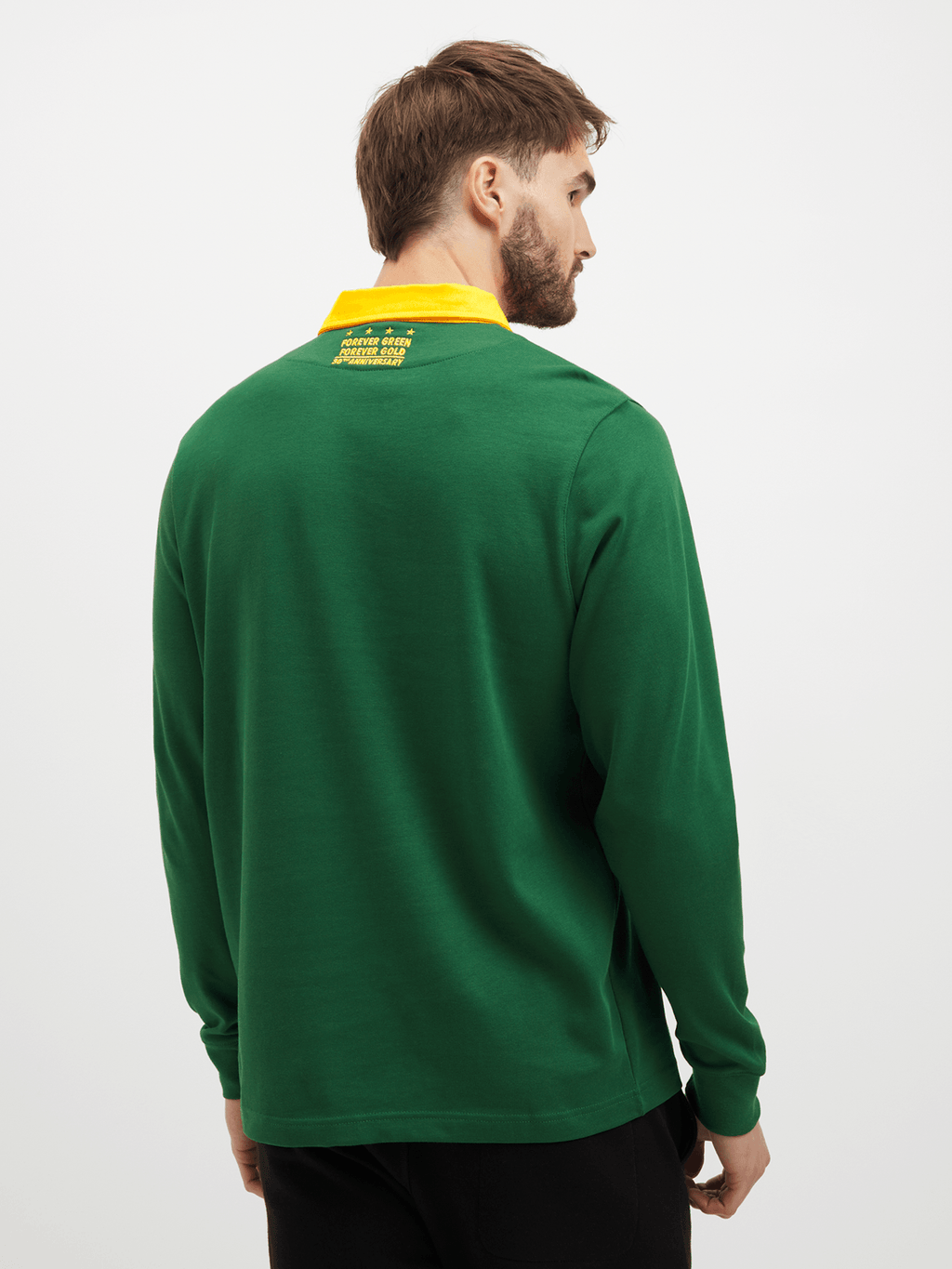 Nike Men's Springboks Heritage Long Sleeve Green Jersey