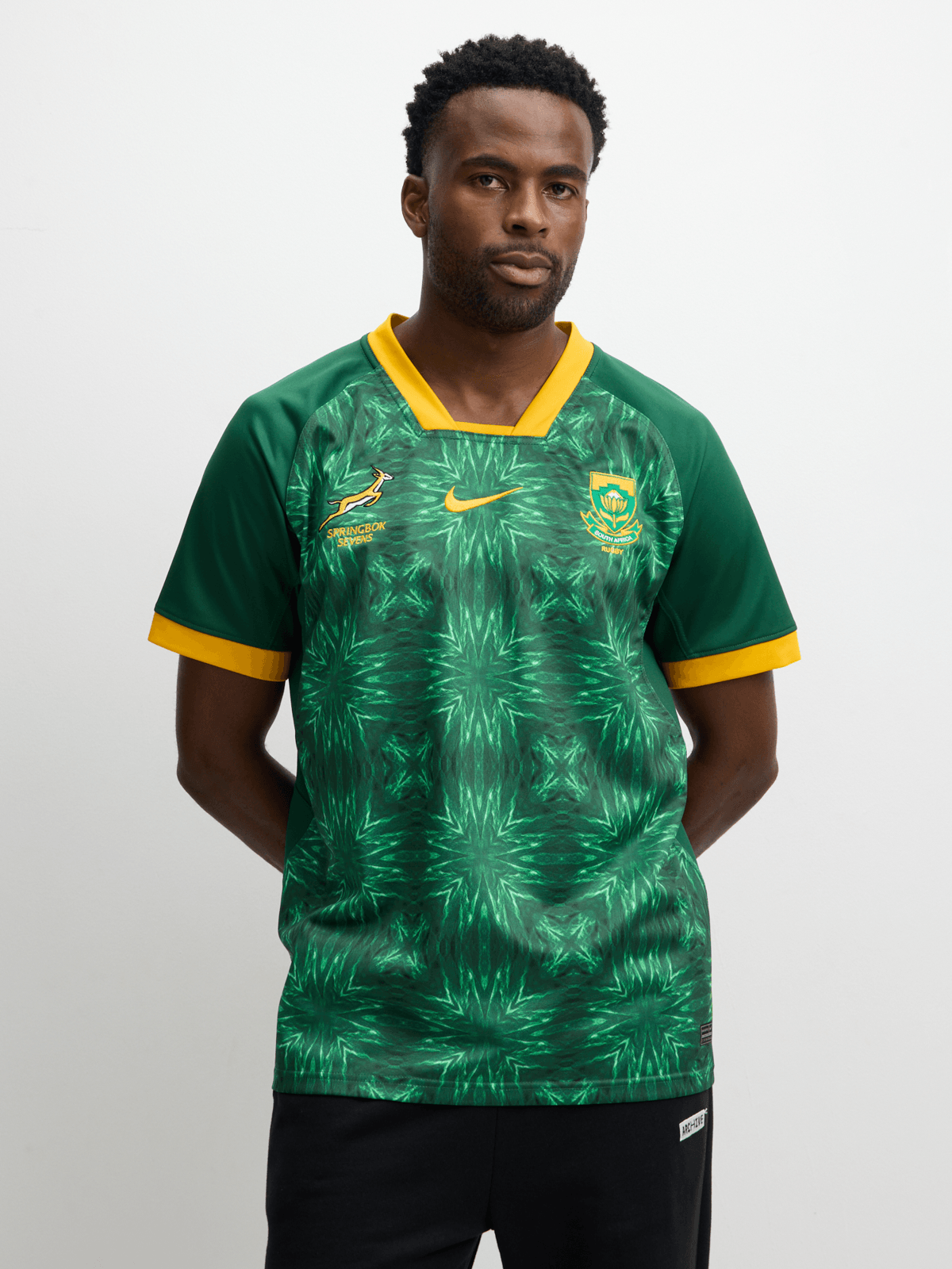Nike Men's Springboks 7's Home 25/26 Green Stadium Jersey
