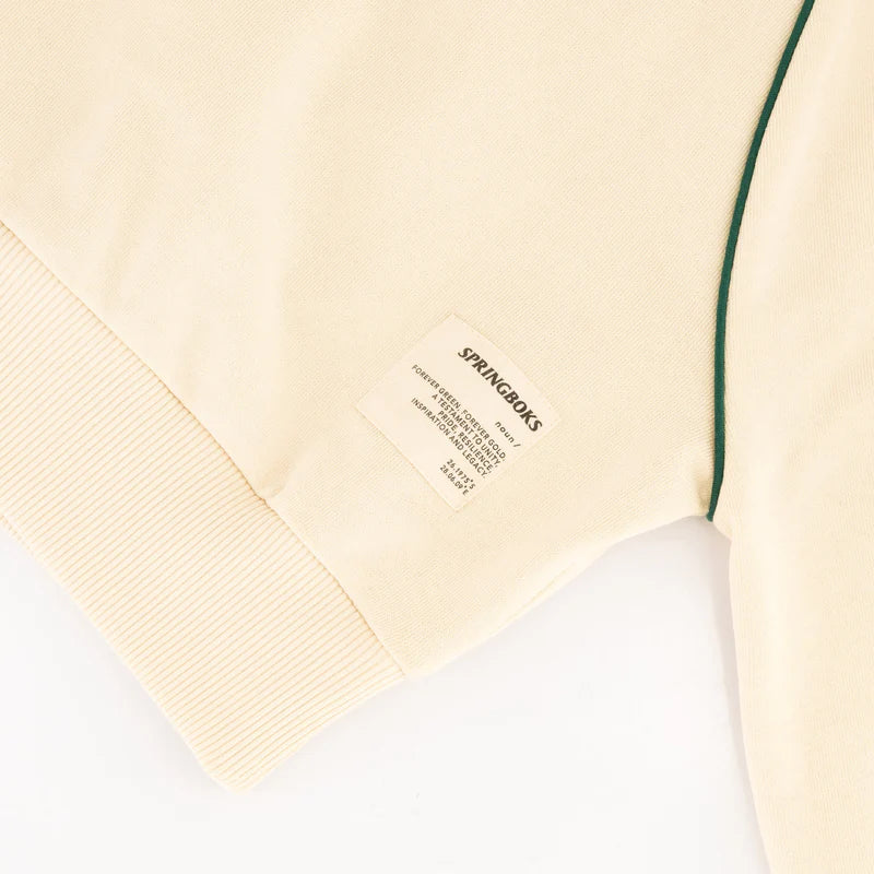 Springboks Ladies Piped Zip Through Sweat-Ivory