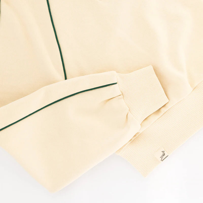 Springboks Ladies Piped Zip Through Sweat-Ivory