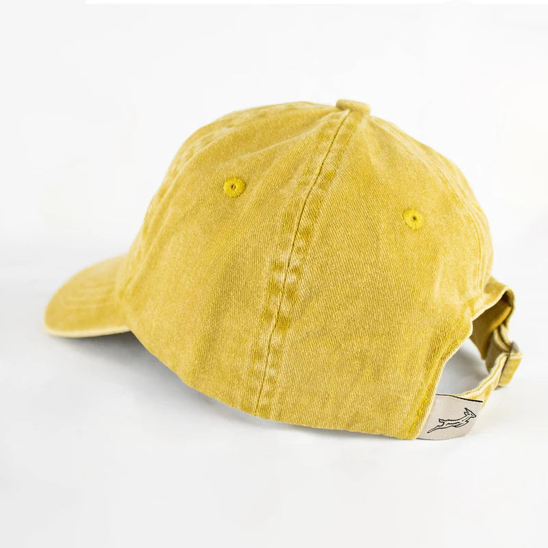 Springboks Natural Emb Dad Cap-Mustard