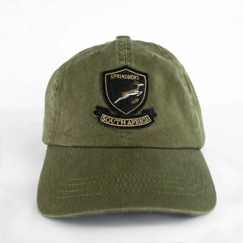 Springboks Shield Dad Cap-Military Olive